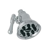 【並行輸入品】Rohl WI0123APC 4-Inch Diameter Mantova Country Bath Style Showerhead 8 Jet with Adjustable Sp