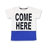 (ブランシェス) branshes 配色切替えロゴ半袖Tシャツ 80cm オフホワイト