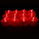 TBW 12-pcs Flameless LEDバッテリーPowered MeltedエッジTealight Candles No MPN
