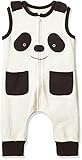 AIKEE 子供服 ベビー パンダ 着ぐるみ カバーオール 赤ちゃん ノースリーブ ロンパース 春新品 前開き あったか オールインワン かわいい キッズ ボディースーツ PANDA 90