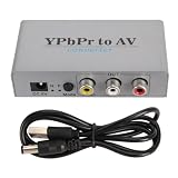 YPbPr to AV コンバーター1080P60 YPbPrビデオキャプチャー YPbPrからCVBSコンポーネントビデオコンバーターアダプター L/Rサウンド付き PS3 TVボックスなどへの対応 PALおよびNTCS解像度サポート