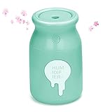 Kumako 加湿器 ミニ型 卓上加湿器 超音波式 USB充電 水溶性アロマ対応 省エネ 静音 コンパクト 空気浄化 おしゃれ 連続加湿6時間 自動停止機能 部屋/会社/車など場所用 (ブルー)