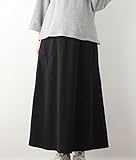 ANGELIEBE エンジェリーベ マタニティ ふんわり 裏起毛 マキシ スカート 産前 産後 対応 妊婦服 ロング Aライン S ～ M ブラック 21545 21545201