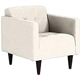 arne 一人掛けソファー おしゃれ 1人掛けソファー 肘付き クレープ カレイド ホワイト