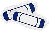 Eyliden. フロアモップ 綿系 クロス パッド ぞうきん スペアモップ 取替えクロス 交換パッド フロアワイパー 2枚セット 取替用 水拭き 乾拭き 掃除 雑巾 パッド フローリング 床 掃除 モップ