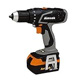 Aimsak AD518R LI-ION Driver Drill 18V 3.0 Ah & English User's Manual Aimsak AD518R LI-IONドライバドリル18V 