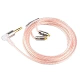 LINSOUL TRIPOWIN Karenイヤホン用ケーブル 2.5mm/3.5mm/4.4mm金メッキプラグとQDC端子/MMCX端子/0.78mm2pinコネクタの組み合わせ (QDC端子, 3.5mmプラグ)