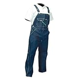 キーアパレルメンズbig-tall Garment Washed Zip Fly High Back Bib Overall
