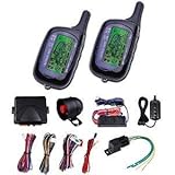 2-Way LCD Display Remote Controls Sensor Alarms System Kit Auto Carvox Car Automatic Window Dome Veh