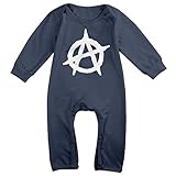 カッコいい 子供 ブラック フラッグ ロゴ デザイン Tシャツ カジュアル Navy Size 12 Months