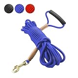 ＜動物病院の院長が監修＞ ロングリード 10m 【 30日間交換無料・返品保証 】 大型犬 中型犬 犬 ブルー 【 絡まりにくい 長い リード 犬用散歩 丈夫で耐久性のある犬 】犬猫工房