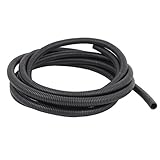 uxcell　コルゲートチューブ　プラスチック　ブラック　3.7M　13mm　11mm