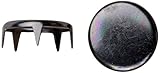 1001 Spot Nailhead, Size 60, Solid Brass, Black Nickel Finish, 150 pieces per pack [並行輸入品]
