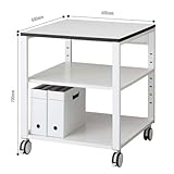 ストロング プリンターテーブル 【幅 600 奥行 600 高 700】 ホワイト