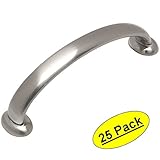 Cosmas 827 – 96snサテンニッケルキャビネットハードウェアハンドルプルPull – 3 – 3 / 4 ( 96 mm )穴中心 – 25パック