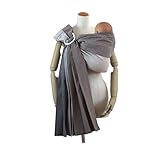 あっきースリング グランデ エスプレッソ ベビースリング 赤ちゃんの抱っこひも 新生児OK リング付き