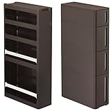 サンカ(SANKA) ストランティー(storanti) 2個組 すきま収納 幅17cm 引き出し&amp;ラックセット ラックCタイプ&amp;ドロアーAタイプ ブラウン