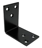 和気産業(Waki Sangyo) 巾広アングル 黒 60×60mm×幅40mm BY-039