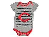 マジェスティックCincinnati Reds幼児サイズ0 – 3 Months Onesie /ボディスーツ – グレークリーパー