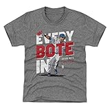 500 LEVEL David Bote シカゴベースボールキッズシャツ - David Bote Walk-Off Grand Slam Kids X-Large (14-16Y) グレイ
