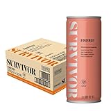 SURVIVOR(サバイバー) サバイバー エナジードリンク 缶 ぶどう糖 入り 250ml × 30本 [ 炭酸飲料 カフェイン48mg アルギニン150mg ビタミンB群配合 ]