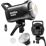 【GODOX正規代理店】Godox SL60IIBi 75W LED ビデオライト Bowens マウント 25100Lux@5600K 0%-100% 輝度調整 11 FX効果モード インタビュー、ポートレート、静物、ビデオ撮影に適しています