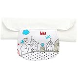 2個の赤ちゃん汗吸収カタツムリのパターンのためのコットンタオル、L