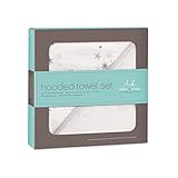 フード付きタオル＆手ぬぐいセット、きらきら (Aden & Anais) (x 6) - Aden + Anais Hooded Towel & Washcloth Set, Twinkle (Pac