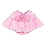 Aliciga 女の子用ボレロ ポンチョ キッズ ジュニア 子供 リボン ファー ケープ 無地 ふわふわ 蝶結び ショール フォーマル 卒業式 入学式 卒園式 結婚式 発表会 七五三 かわいい 子供ド