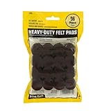 スマートサーフェス8825 Heavy Duty自己粘着家具フェルトパッド1インチラウンドブラウン96-piece値パックin Resealableバッグ