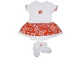 Clemson Tigers GirlsバンダナドレスソックスセットオレンジOnesieボディスーツ0 – 3 Month