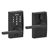 Schlage Touch Century Lock with Latitude Lever (Matte Black) FE695 CEN 622 LAT [並行輸入品]