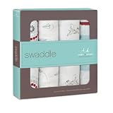 エイデンアンドアネイ ADEN+ANAIS おくるみ コットン セット [並行輸入品] (liam the brave 4pack)