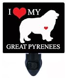 Night Light – I Heart My Great Pyrenees – Love – 犬
