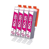 Karasaki BCI-331 BCI-330 互換インク キヤノン(canon)用 BCI-331/330 BCI-331M マゼンタ4個 対応機種:PIXUS TS8530 / TS8630 / TS8730 / TS8830【残量表示対応/個包装】