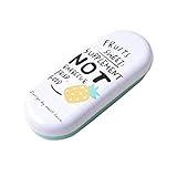 かわいい漫画のパターンクリエイティブティンプレートアイアンメガネケース男性と女性のために, パイナップル