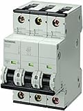 Siemens 5SY43635 Supplementary Protector UL 1077 Rated 3 Pole Breaker 63 Ampere Maximum Tripping Cha