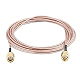 uxcell RP-SMAオス-SMAオス同軸ケーブル SMAアダプター SMAコネクタ 同軸アダプタ