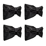 Fenteer 冬用　雪　雨　防水　屋外　蛇口カバー　全4色　水栓　ホース　保護　凍結防止　18x15cm　4個入り - ブラック