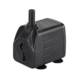 KEDSUM 8W 水中ポンプ ウォーターポンプ 吐出量400L/H 最大揚程1.2M 給水・排水ポンプ 水槽水循環ポンプ 静音 説明書付き