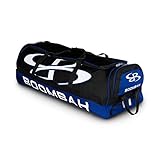 Boombah Brute ローリングバットバッグ 野球用 ソフトボール用 35インチ×15インチ×12–1/2インチ 49種類のカラーオプション 4本のバットと用具を収納可能 キャスター付き ブラッ