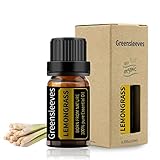 GREENSLEEVES レモングラス エッセンシャルオイル 100％ ピュア精油 ナチュラル ディフューザー用 マッサージ用 アロマ テラピー 10ml