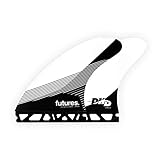 Future Fins DHD ハニカム ラージ トライフィンセット - ブラック/ホワイト