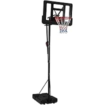 バスケットゴール 公式＆ミニバス対応 6段階高さ調節 230-305cm 移動可 BTM バスケットゴール 公式＆ミニバス対応 6段階高さ調節 230