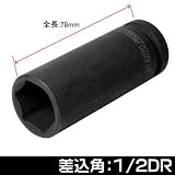 【アストロプロダクツ】AP 1/2DR インパクトディープソケット 21mm