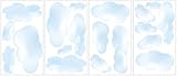 Blue Cloud Wall Decal Cutouts [並行輸入品]