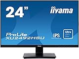 iiyama モニター ディスプレイ XU2492HSU-B1 (23.8インチ/フルHD/IPS/フレームレス/DisplayPort,HDMI,D-sub/3年保証)
