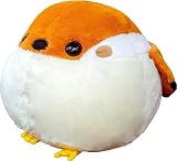 Fegson 30/40センチメートルぬいぐるみ、シミュレーション脂肪丸いスズメ＆シジュウカラ、ぬいぐるみぬいぐるみ本物そっくり動物人形、ソフト鳥枕、子供のためのかわいいギフトの女の子を詰め ソファー 寝室 家の装飾 (30*40cm,オレンジ)