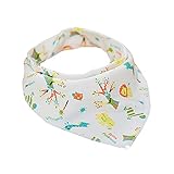 GOGO Cotton Bandana Bib For Toddler, Baby Snap Bib, One Piece-Tree