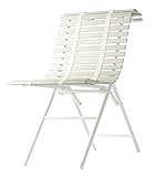 sudare by nendo produced for PATIO PETITE テラス、ベランダ用家具 sudare チェア ホワイト×クールグレイ 635502